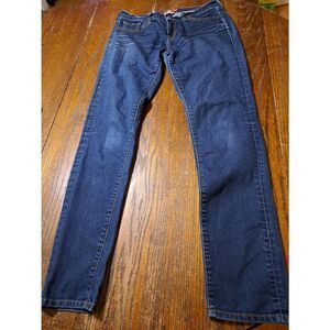 Size 6 28 Lucky Brand Charlie Skinny Denim Blue Jeans with Pockets Belt Loops